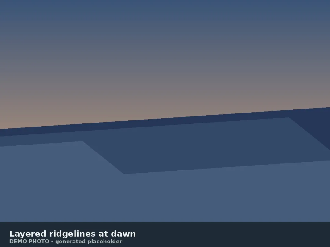 Demo — Mountain Dawn Gradient