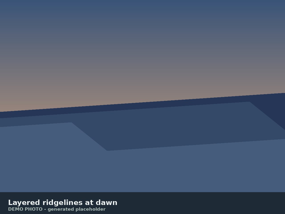 Demo — Mountain Dawn Gradient